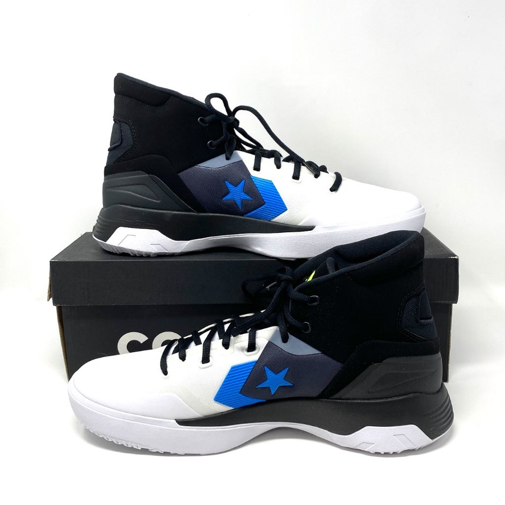 Converse G4 Eva Hi Top Sneakers Men's Lace Basketball White Black Canvas 166804C - Picture 3 of 9